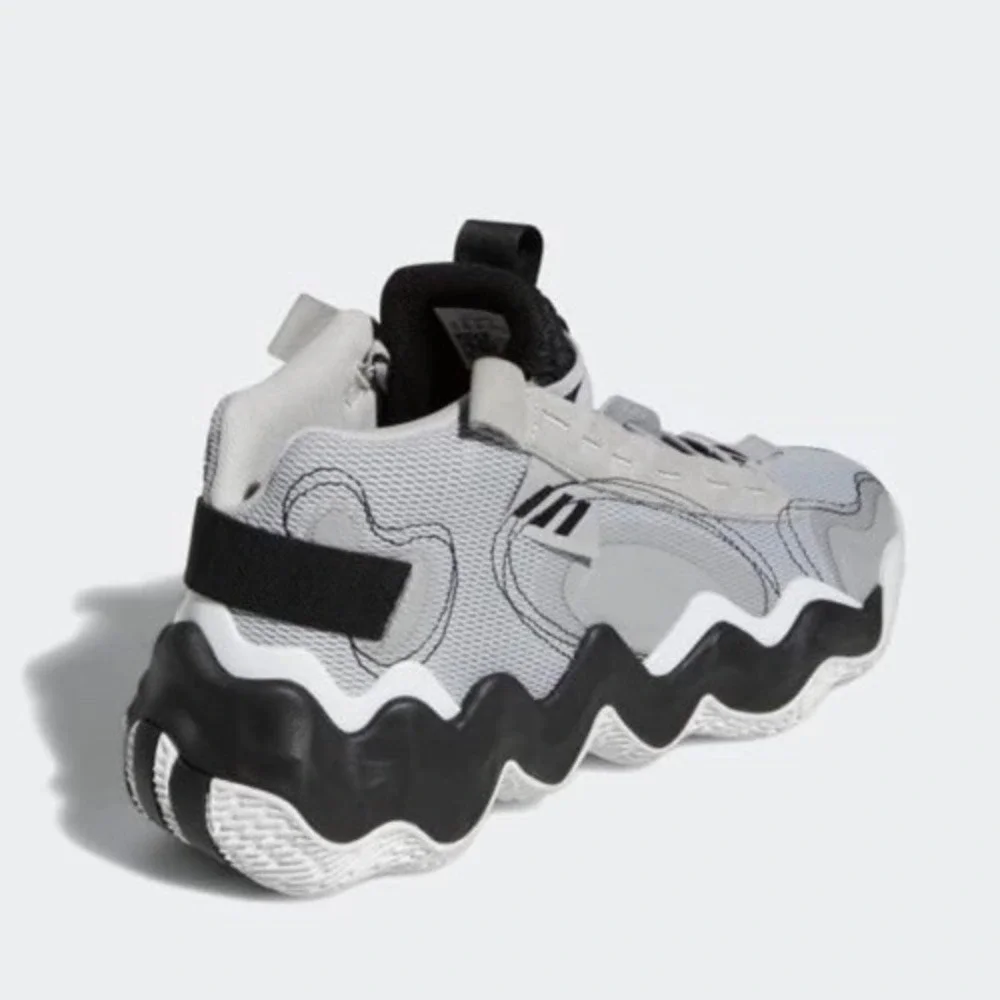 Adidas Women's Exhibit B Mid Basketball Shoes Sneakers Gray/Black/White Sz 8 NEW - Picture 7 of 8